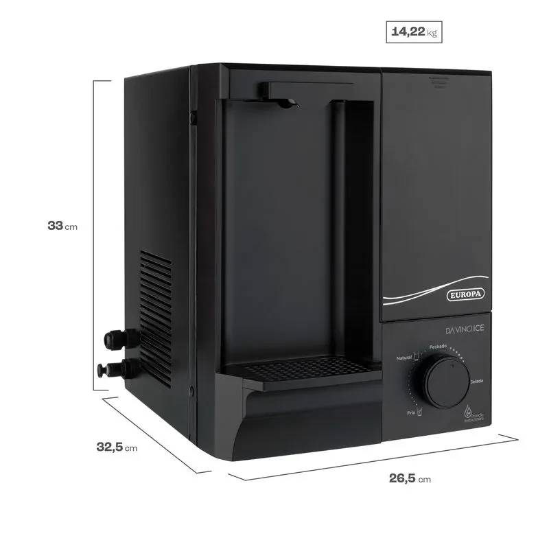 Purificador de Água Gelada Europa Da Vinci Ice